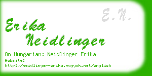 erika neidlinger business card